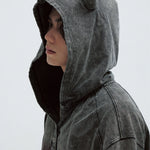 Gothic Darkwear Devil Horn Hoodie - Fūga-Studios