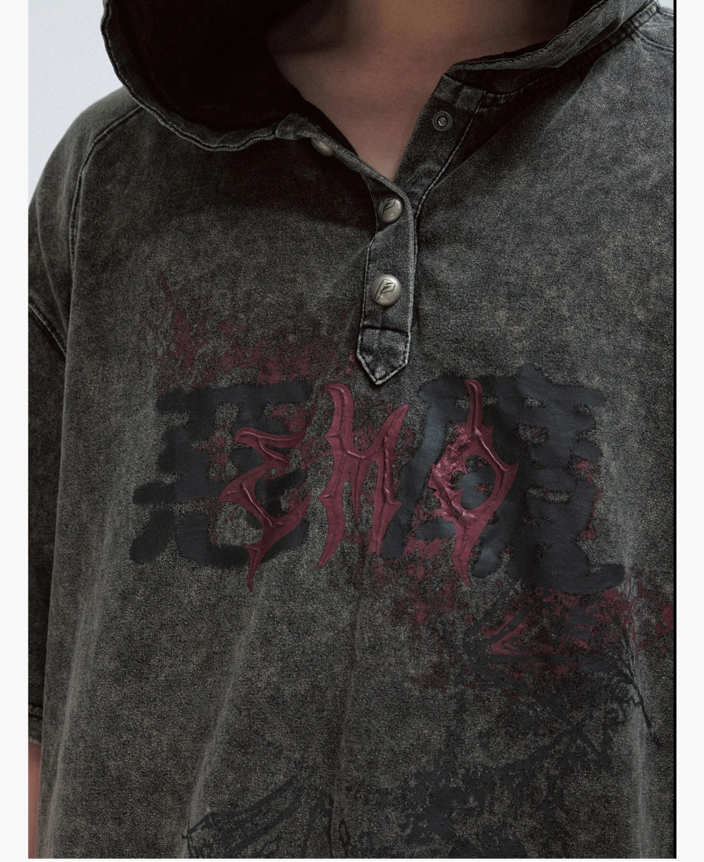 Gothic Darkwear Devil Horn Hoodie - Fūga-Studios