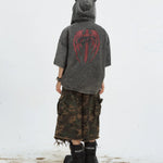 Gothic Darkwear Devil Horn Hoodie - Fūga-Studios