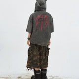 Gothic Darkwear Devil Horn Hoodie - Fūga-Studios