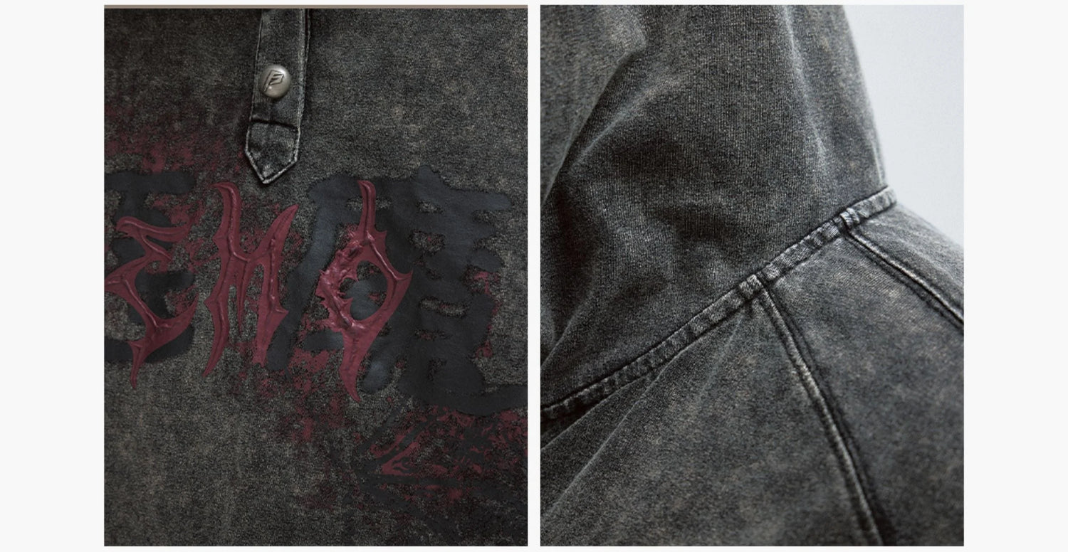 Gothic Darkwear Devil Horn Hoodie - Fūga-Studios