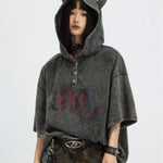 Gothic Darkwear Devil Horn Hoodie - Fūga-Studios