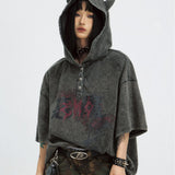 Gothic Darkwear Devil Horn Hoodie - Fūga-Studios