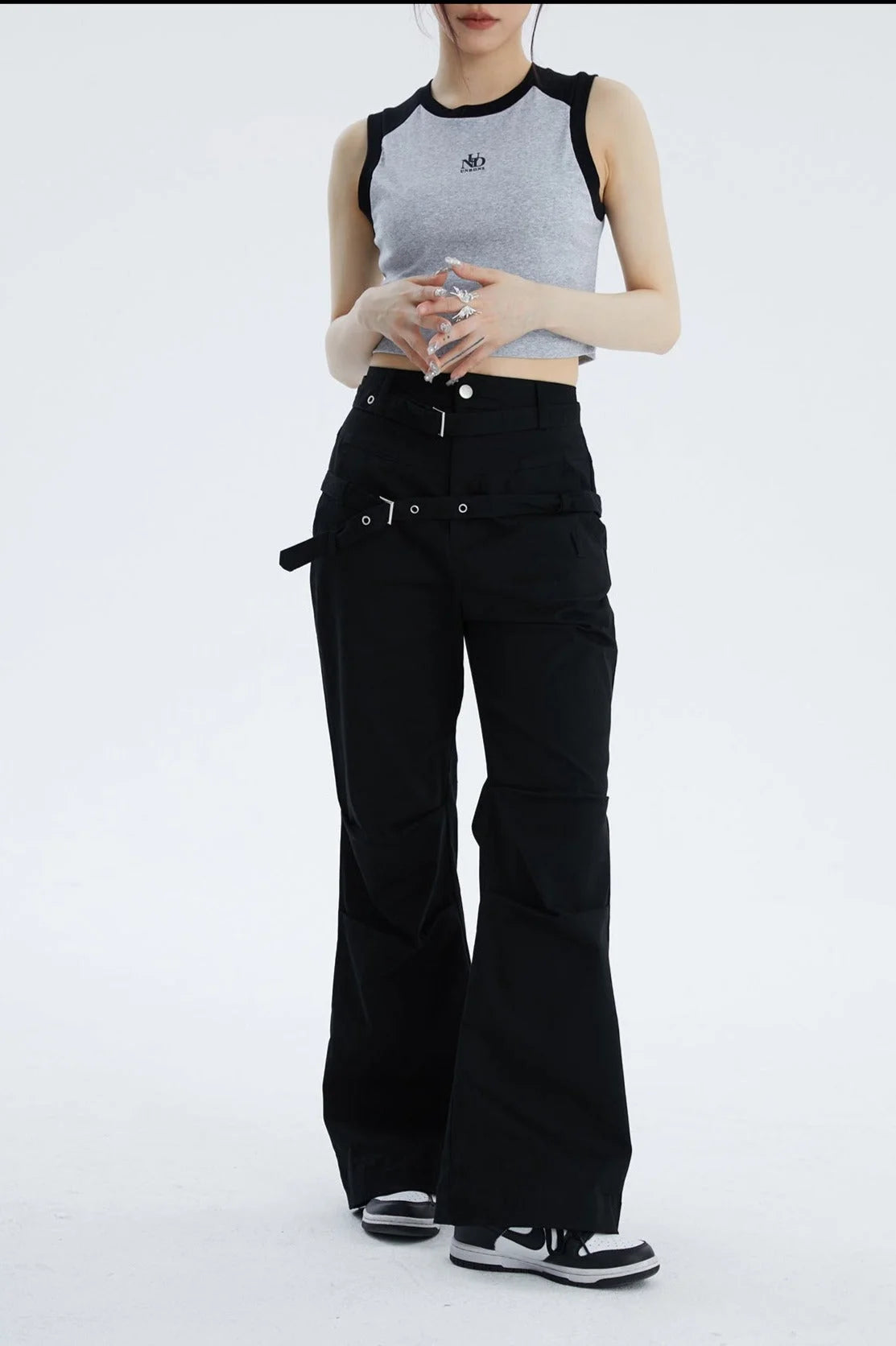 Gothic Girls Middle Waist Pants - Fuga Studios