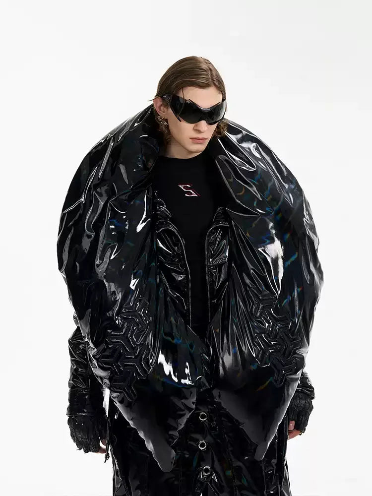 Gothic Opium Neo Raven Puffer Jacket - Fuga Studios