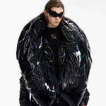 Gothic Opium Neo Raven Puffer Jacket - Fuga Studios