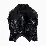 Gothic Opium Neo Raven Puffer Jacket - Fuga Studios
