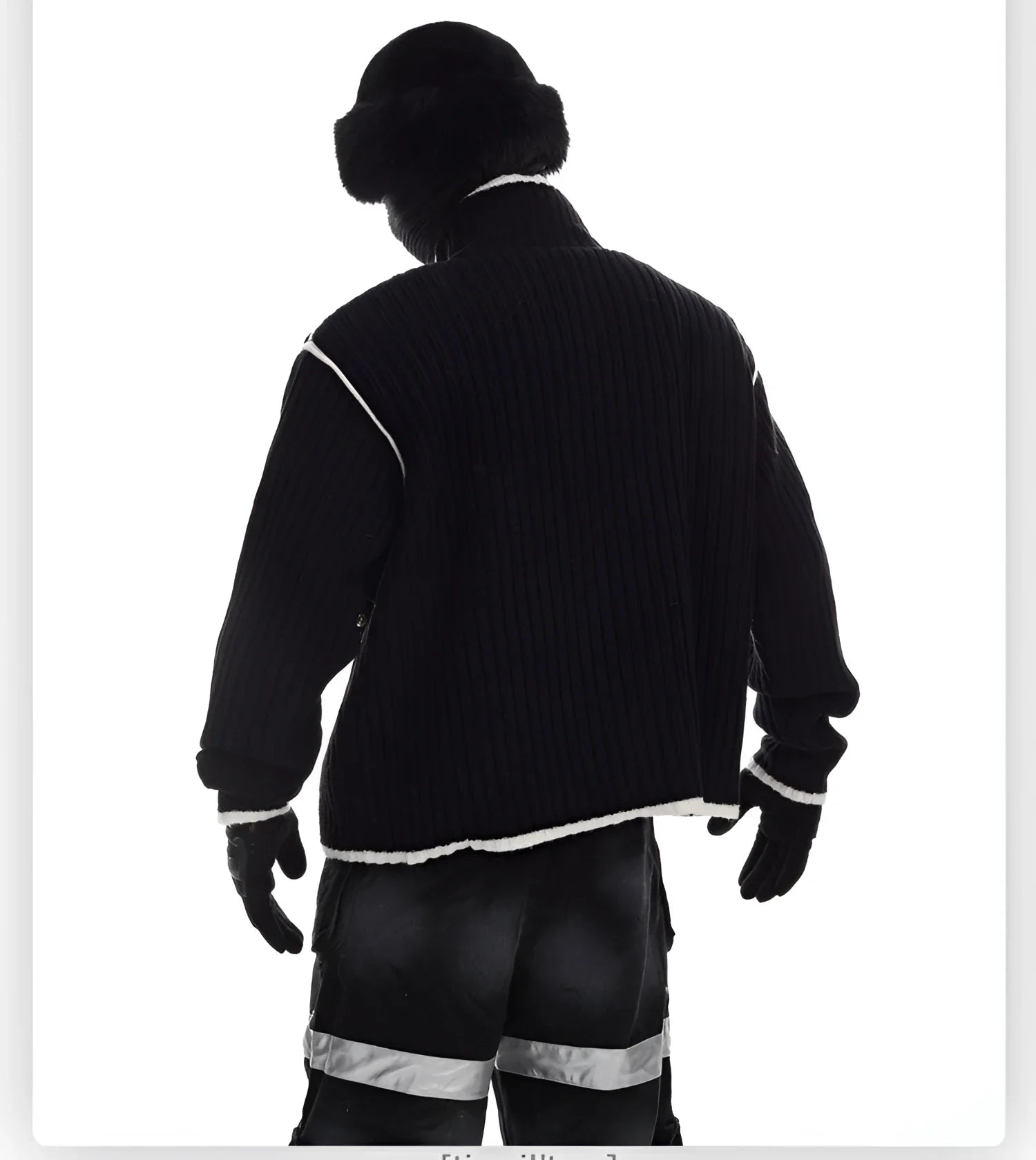 Gothic Safety-Pin Knit Cardigan - Fuga Studios