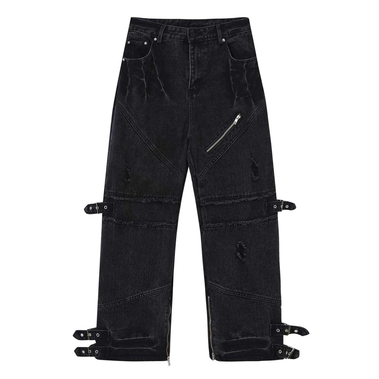 Gothic Unisex Ripped Denim - Fuga Studios