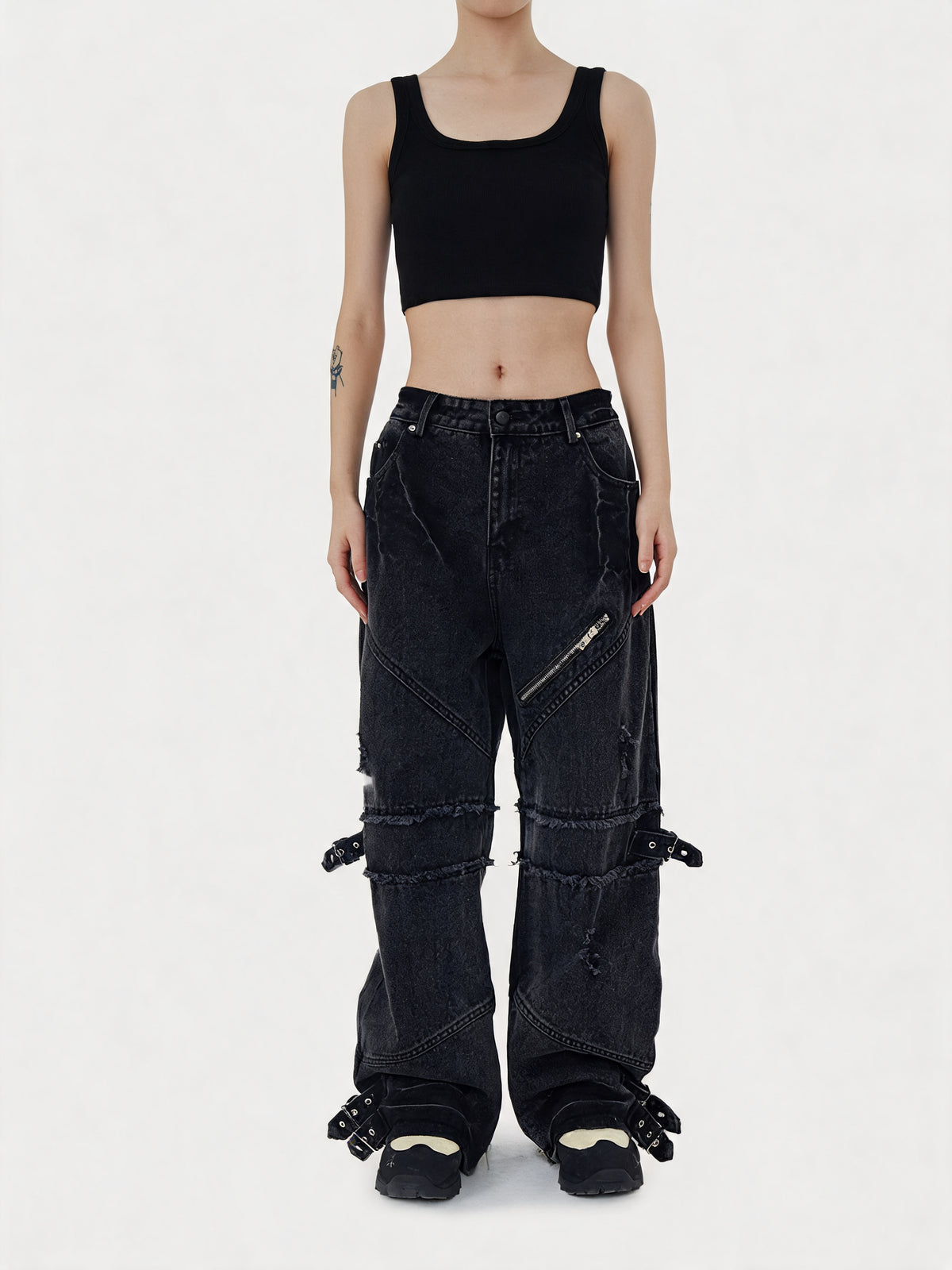 Gothic Unisex Ripped Denim - Fuga Studios