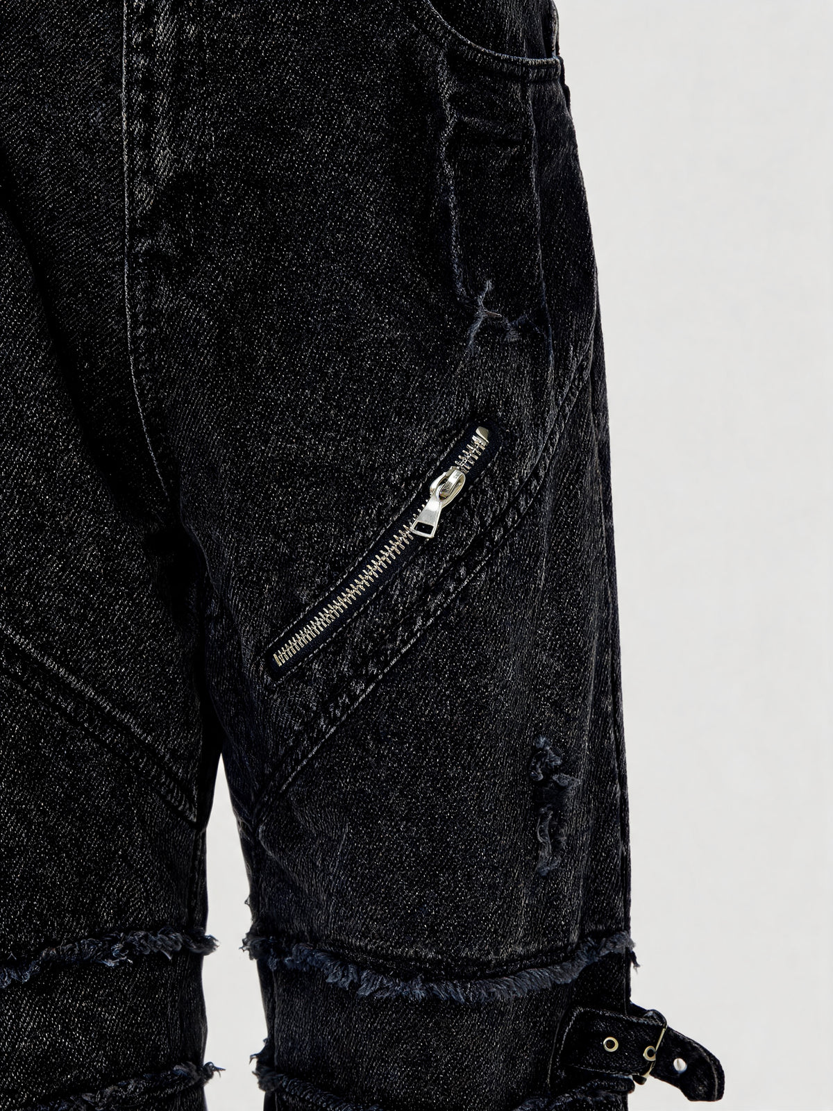 Gothic Unisex Ripped Denim - Fuga Studios