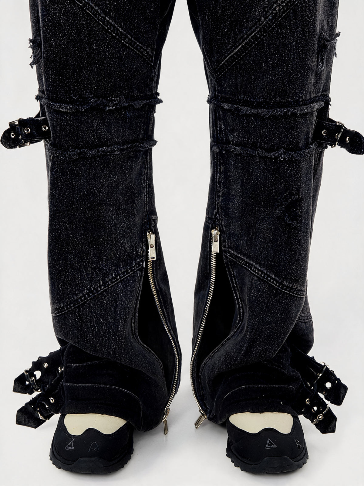 Gothic Unisex Ripped Denim - Fuga Studios