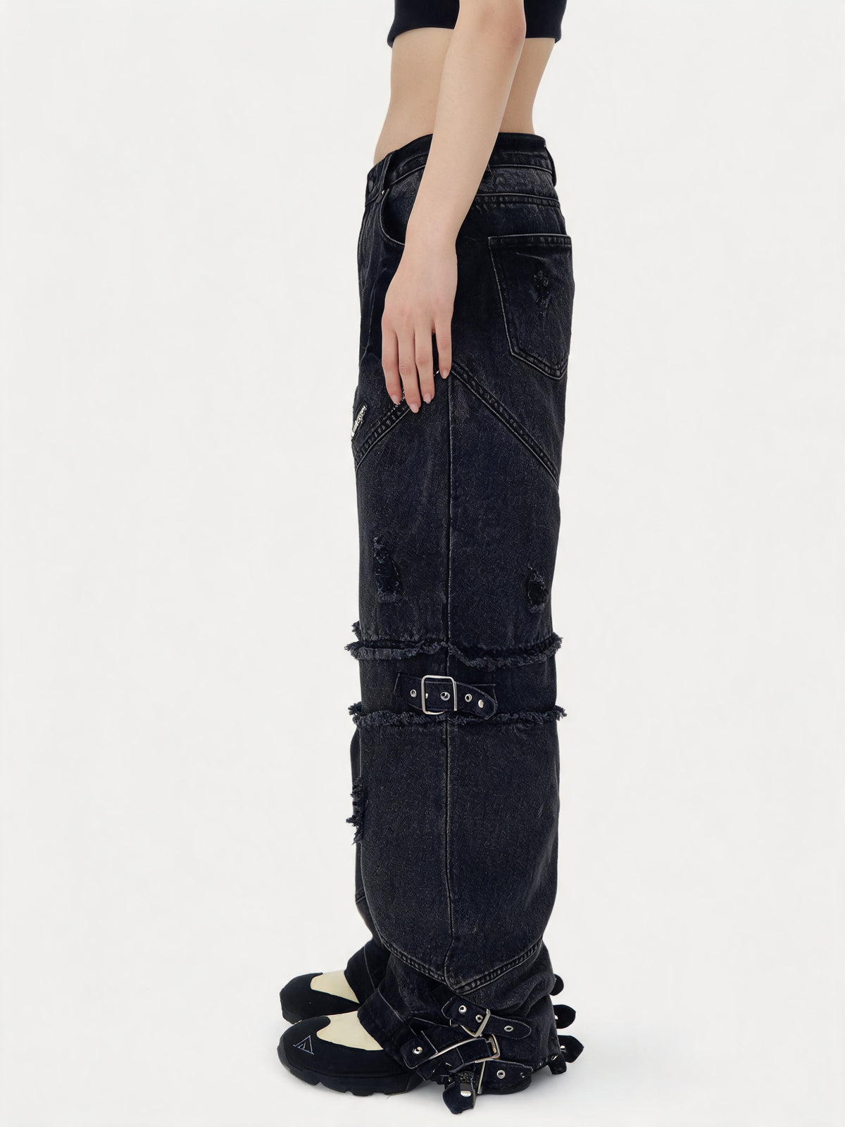 Gothic Unisex Ripped Denim - Fuga Studios