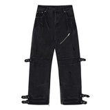 Gothic Unisex Ripped Denim - Fuga Studios