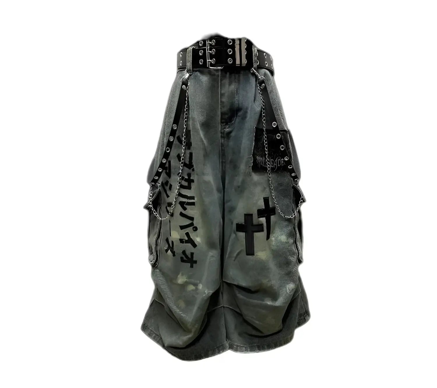 ゴシック Y2K 漢字チェーンショーツ