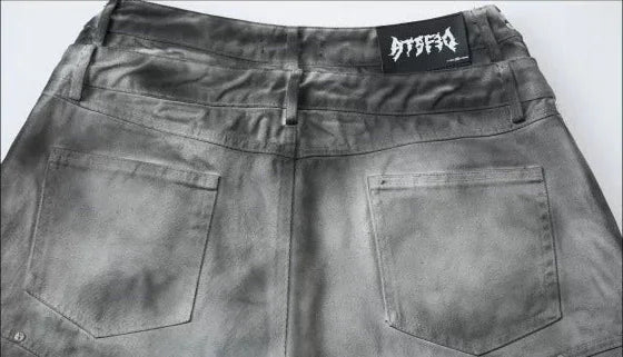 Gothic Y2K Tribal Studded Jorts 10