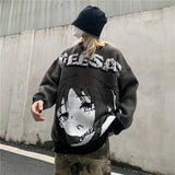 Harajuku Geesa Anime Girl Print Sweater - Fuga Studios