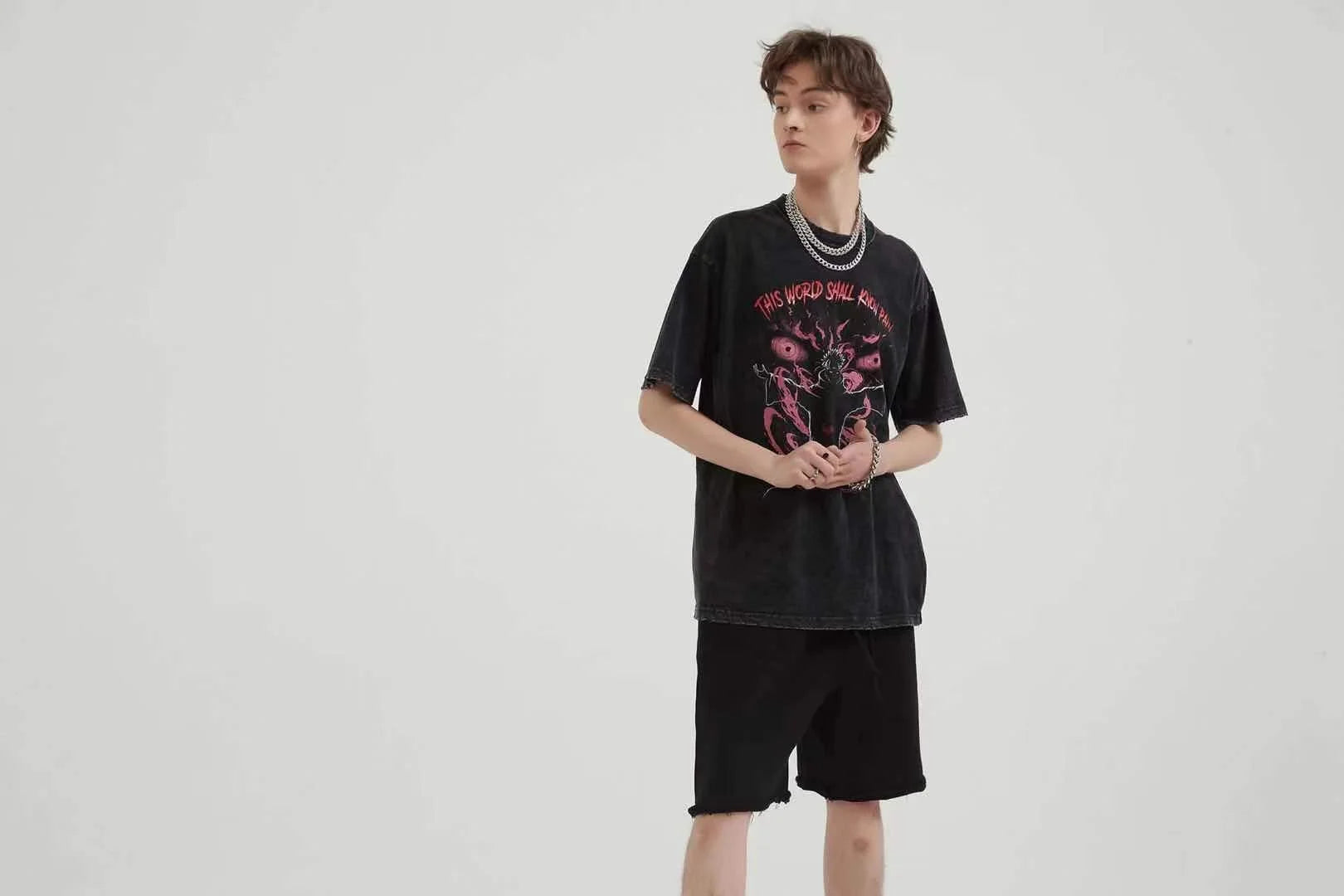 Harajuku Pain The World Shall Know Pain Shirt - Fuga Studios