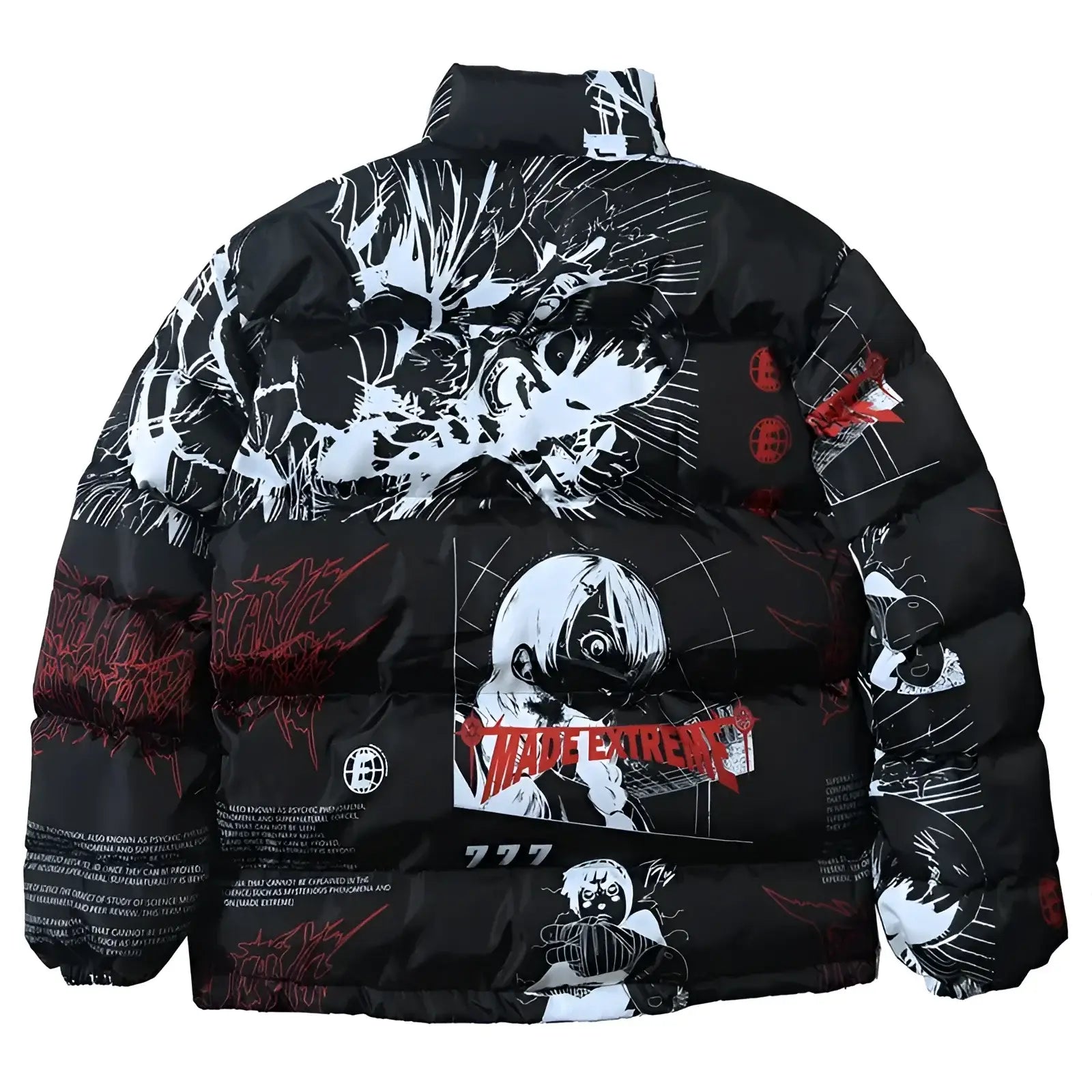 Harajuku Rock Lee & One Punch Man Anime Puffer Jacket - Fuga