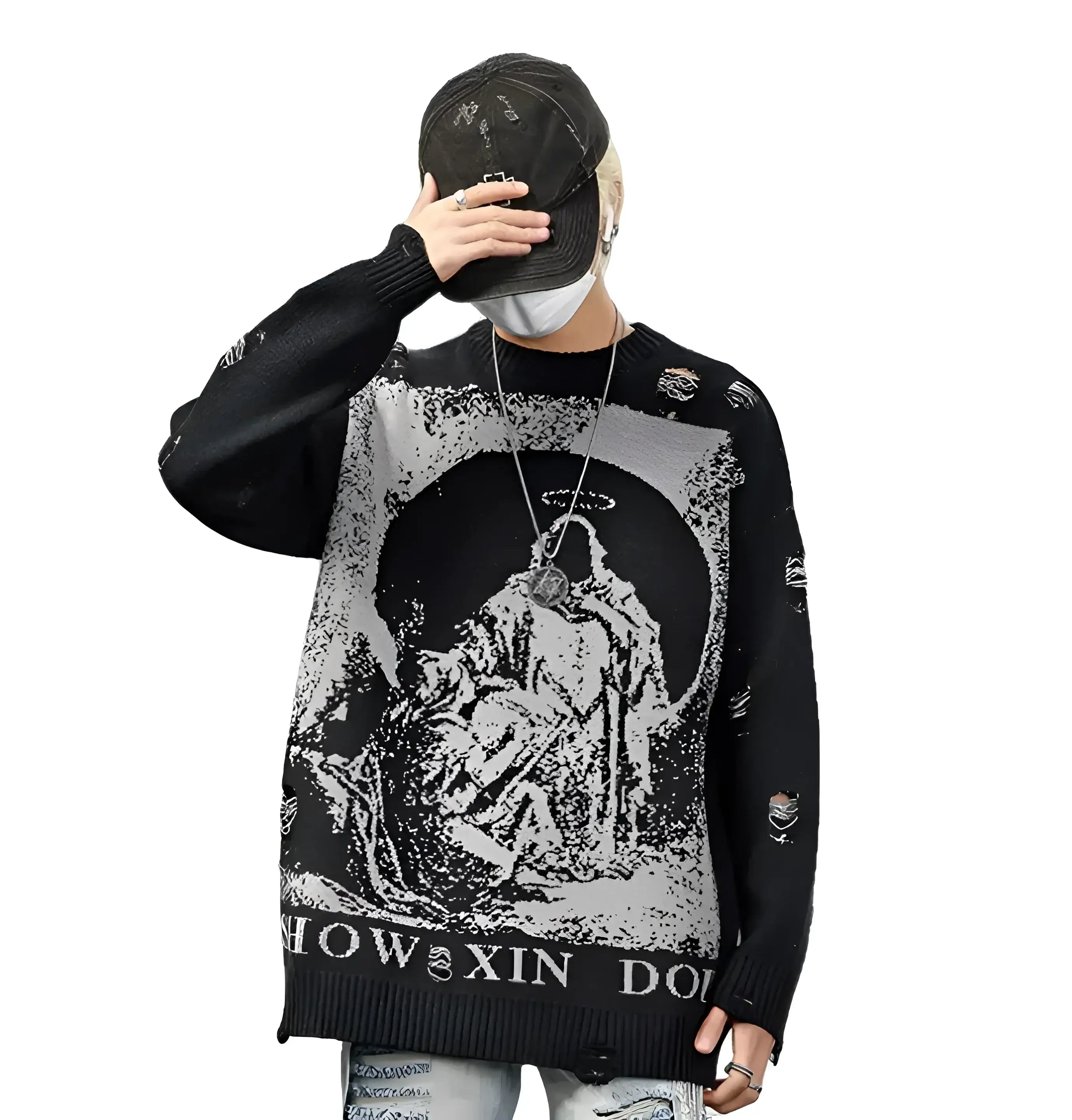 Harajuku Shinigami Death Reaper Sweater - Fuga Studios