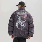 Harajuku Streetwear Confused Puffer Jacket - Fuga Studios