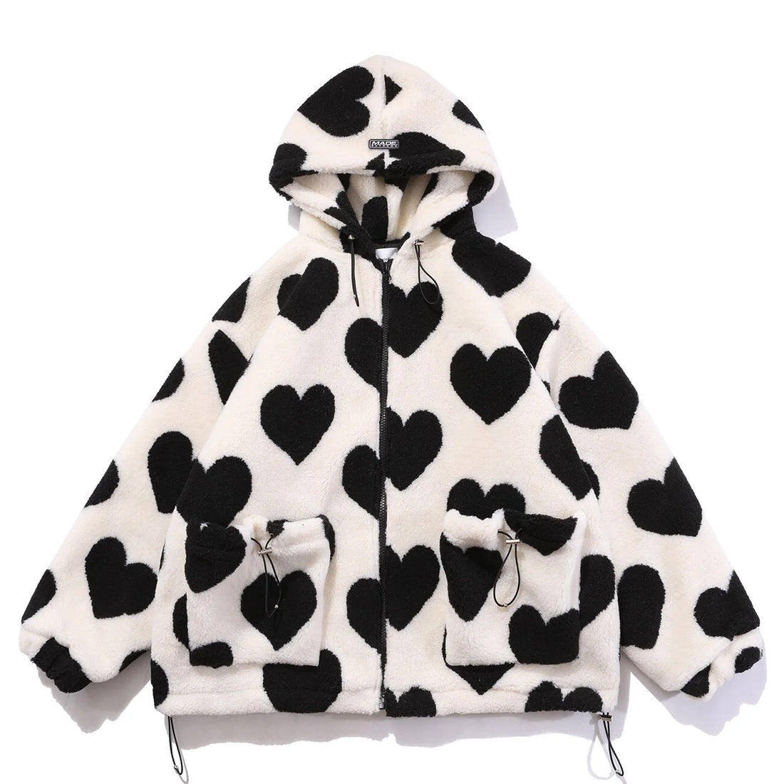 Harajuku Streetwear Heart Winter Jacket - Ultra Techwear