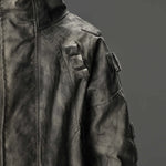 Opium Distressed-Style Denim Jacket For Men - Fuga Studios