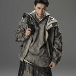 Opium Distressed-Style Denim Jacket For Men - Fuga Studios