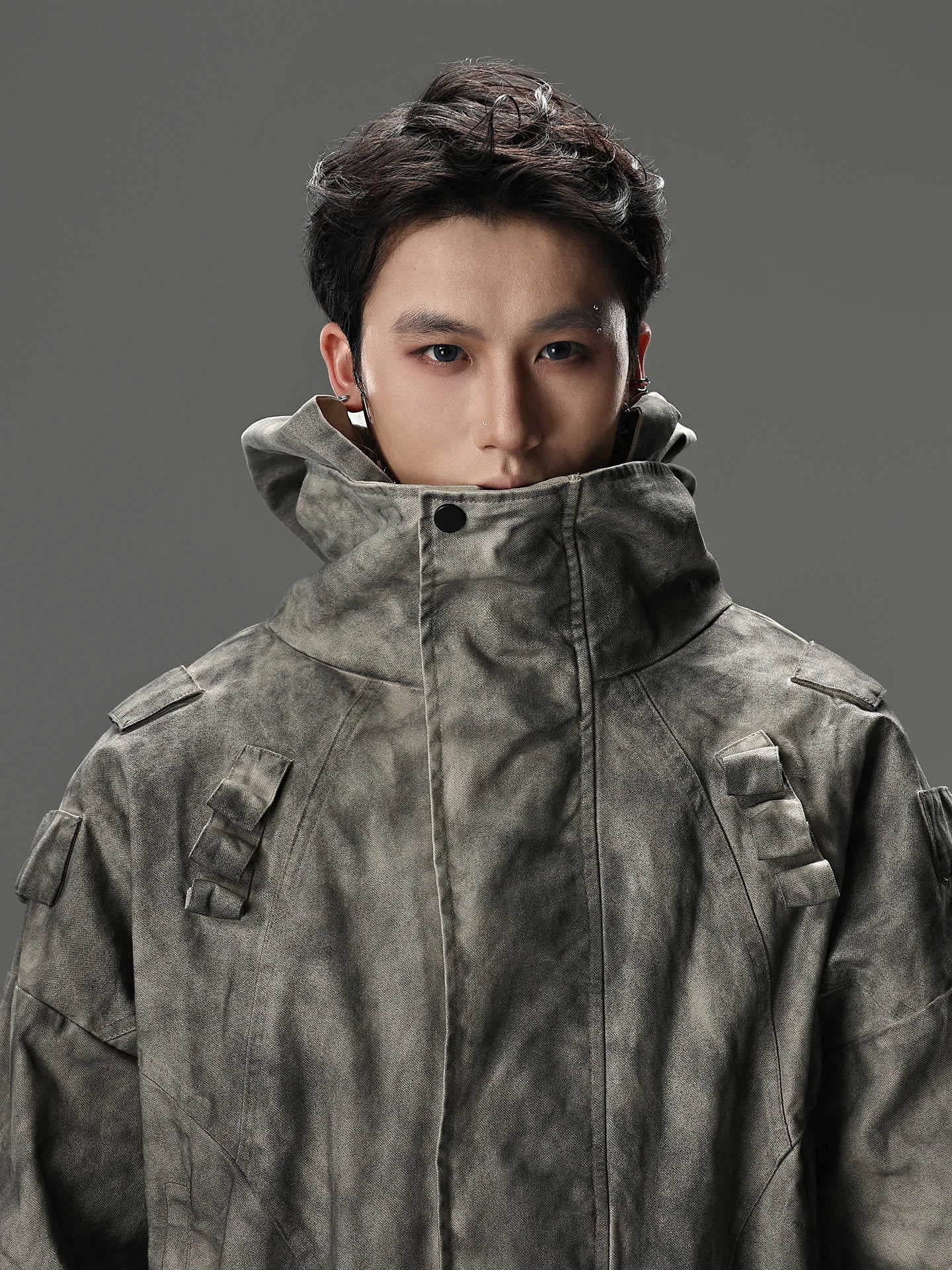 Opium Distressed-Style Denim Jacket For Men - Fuga Studios