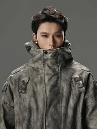 Opium Acid-Wash Cropped Denim Jacket