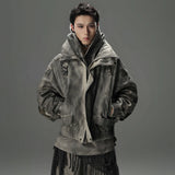 Opium Distressed-Style Denim Jacket For Men - Fuga Studios