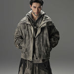 Opium Distressed-Style Denim Jacket For Men - Fuga Studios