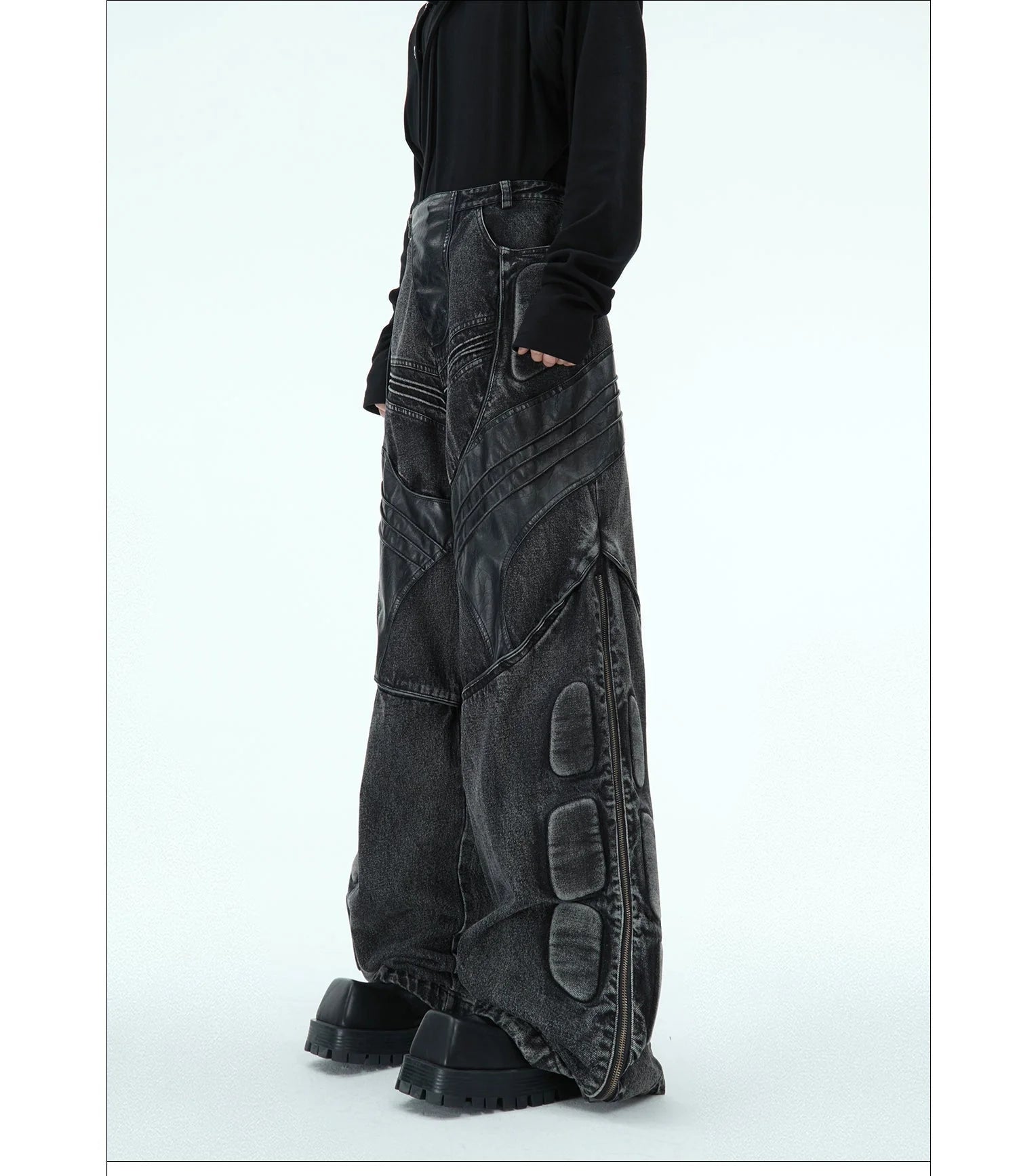 Opium Argue Culture Wide Denim Pants - Fuga Studios