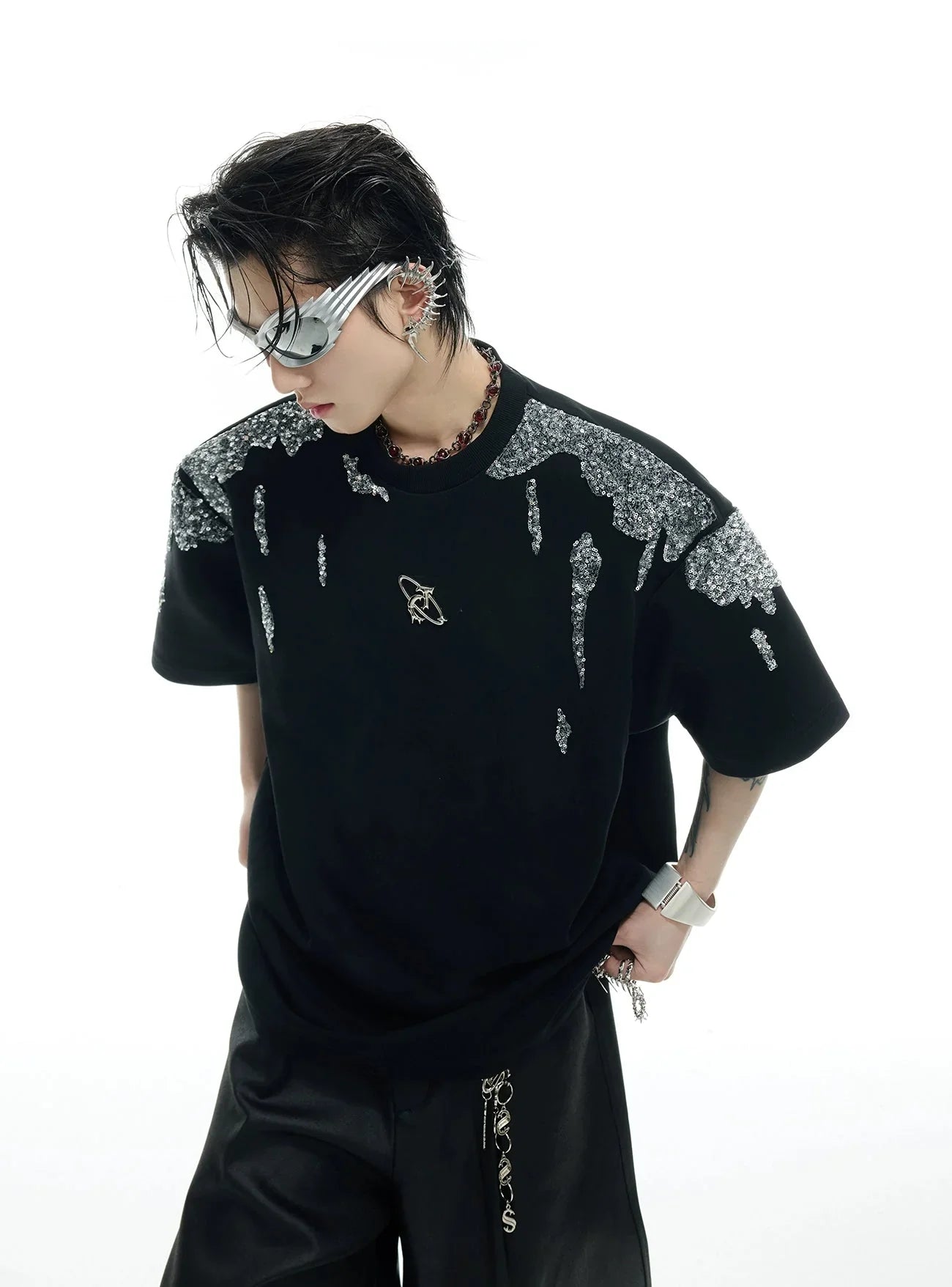 Opium ARGUECULTURE Cosmic Sequin T-Shirt - Fuga Studios