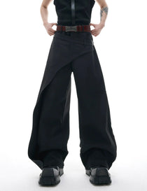 Opium Asymmetric Wide-Leg Hose - Fuga Studios