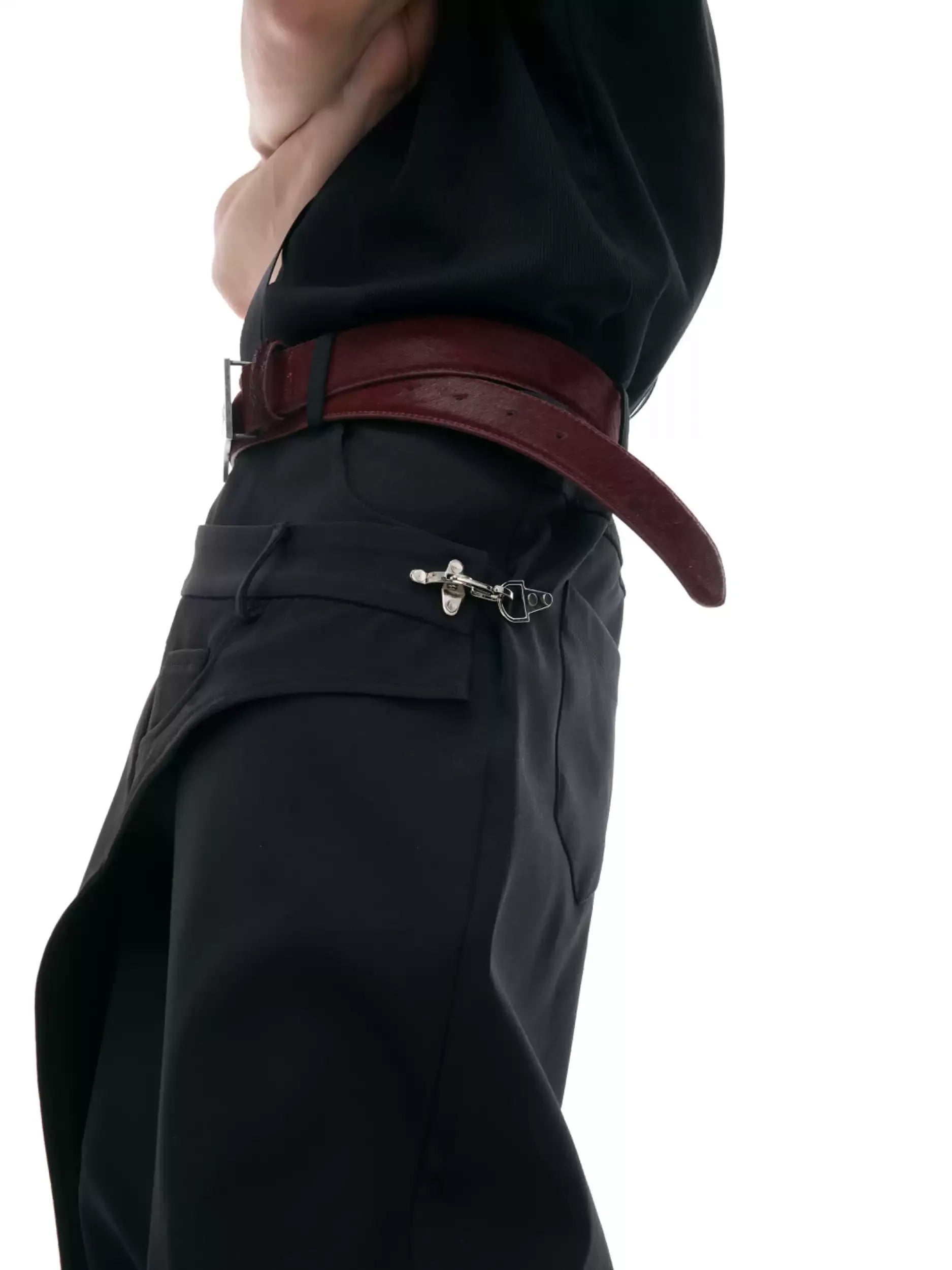 Opium Asymmetric Wide-Leg Hose - Fuga Studios