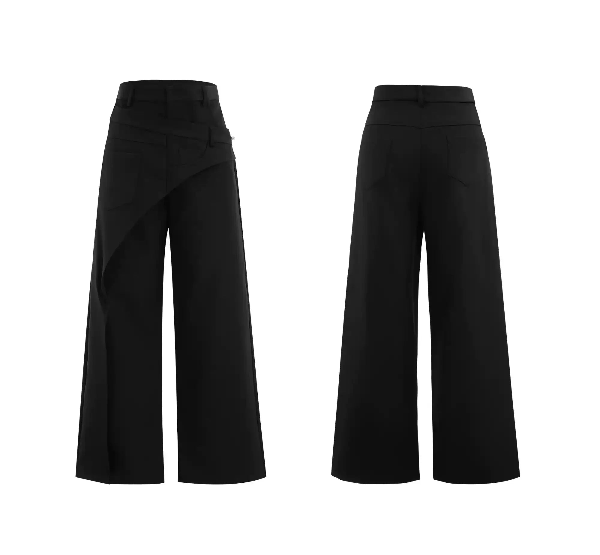 Opium Asymmetric Wide-Leg Hose - Fuga Studios