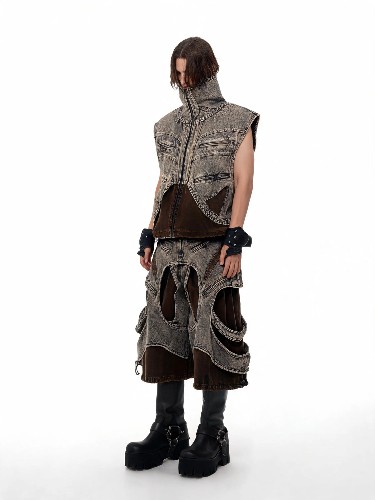 Opium Avant-Garde Denim Set Y223 - Fuga Studios