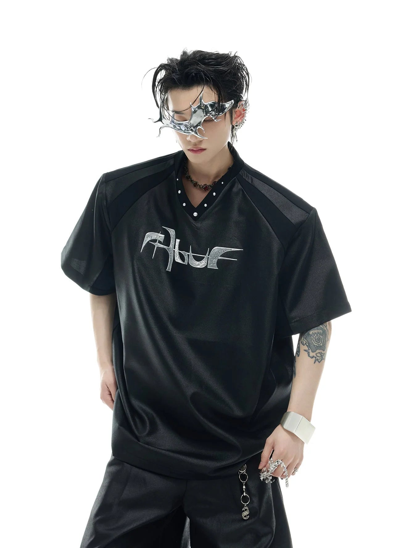 Opium Blur V-Neck Shirt - Fuga Studios