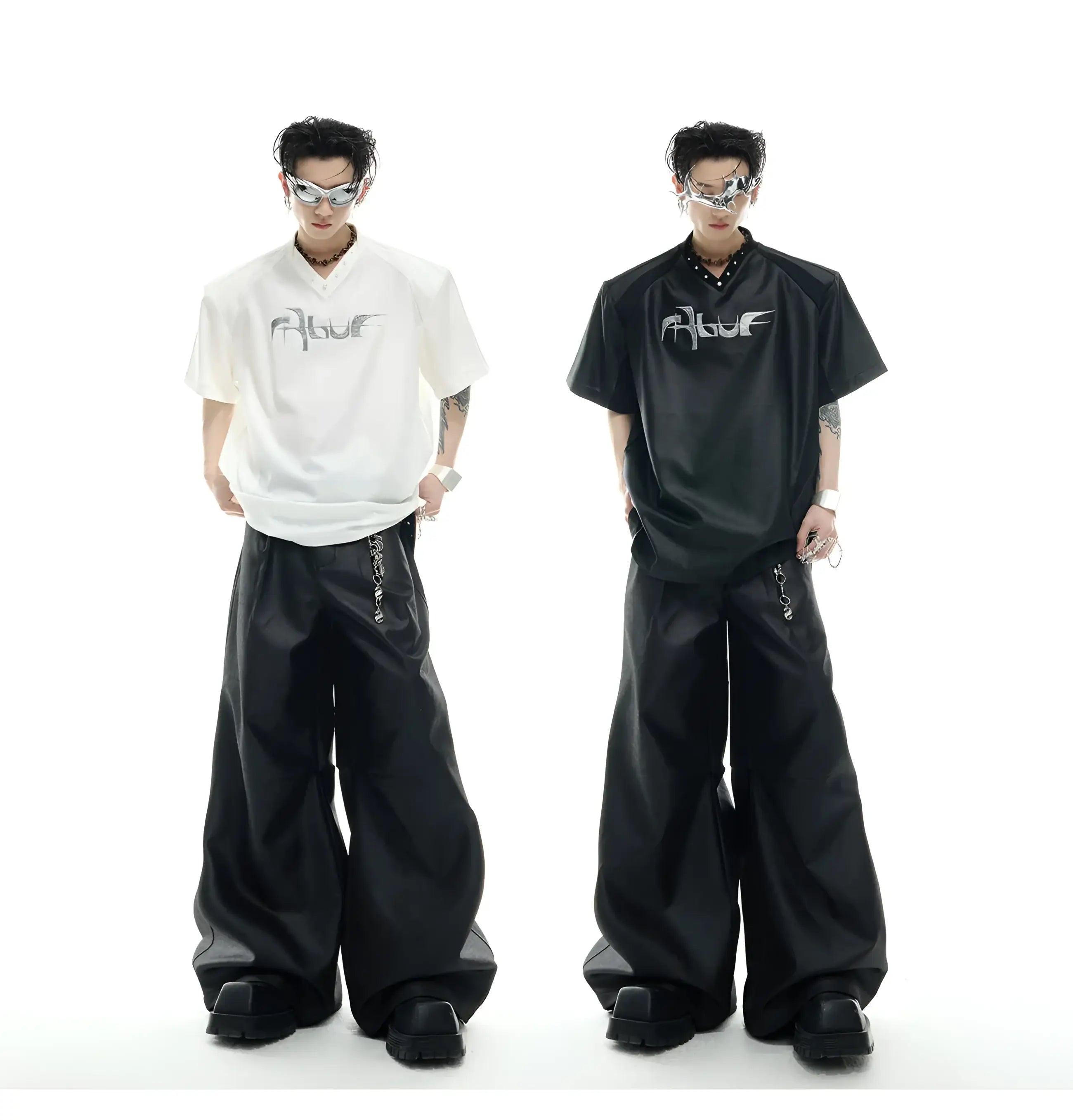 Opium Blur V-Neck Shirt - Fuga Studios