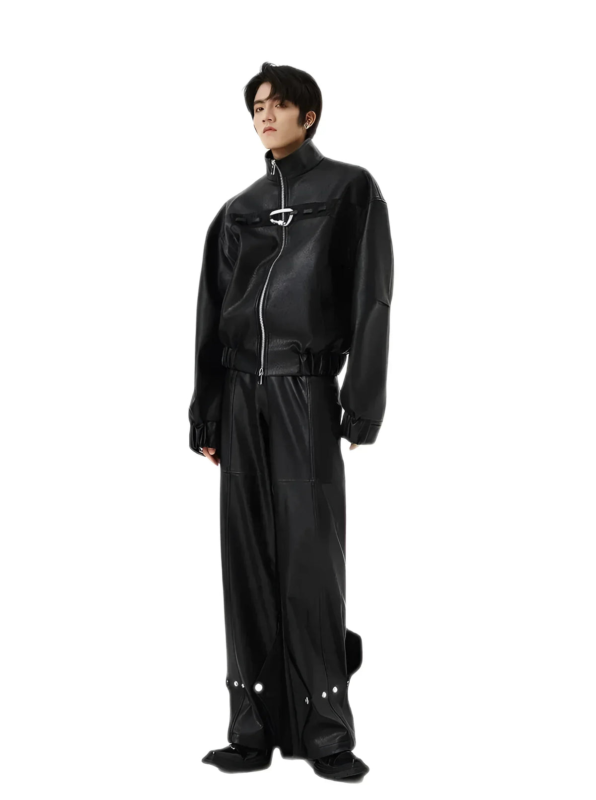 Opium Carabiner Leather Jacket - Fuga Studios