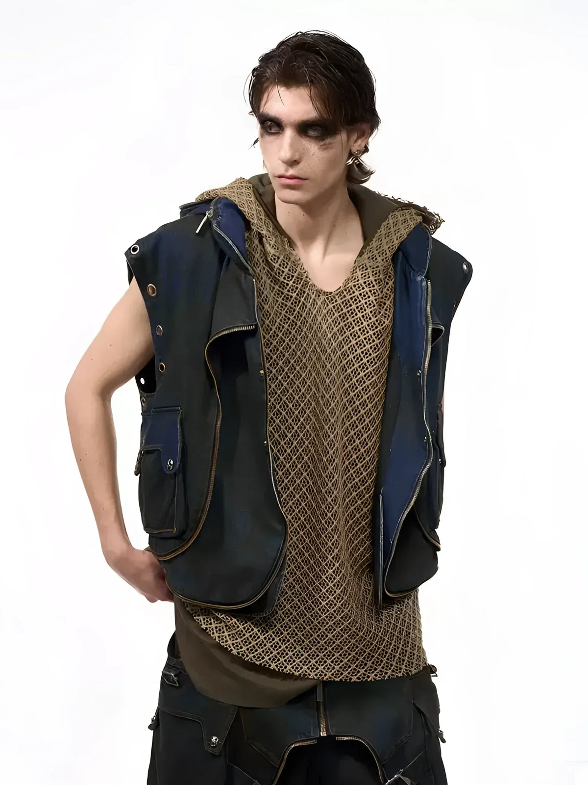 トップス opium archive y2k leather far vest Opium Cargo vest | Limited Edition | Fūga