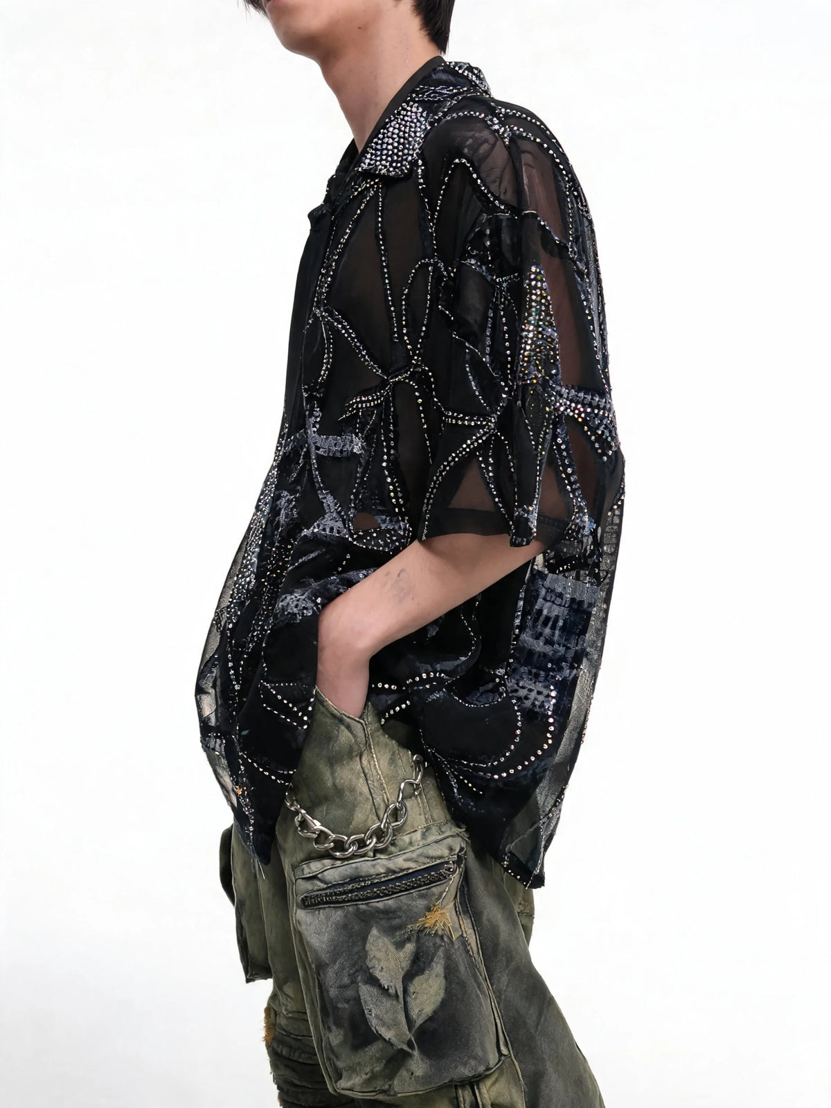 Opium Celestial Mesh Shirt - Fuga Studios