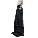 Opium Chain Draped Leather Pants - Fuga Studios