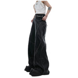 Opium Chain Draped Leather Pants - Fuga Studios