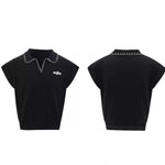 Opium Contrast Stitch Polo Vest - Fuga Studios