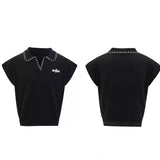 Opium Contrast Stitch Polo Vest - Fuga Studios