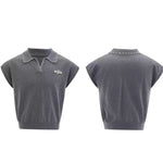 Opium Contrast Stitch Polo Vest - Fuga Studios