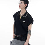 Opium Contrast Stitch Polo Vest - Fuga Studios