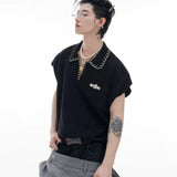 Opium Contrast Stitch Polo Vest - Fuga Studios